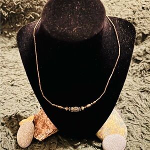 Elegant Gold Beaded Necklace